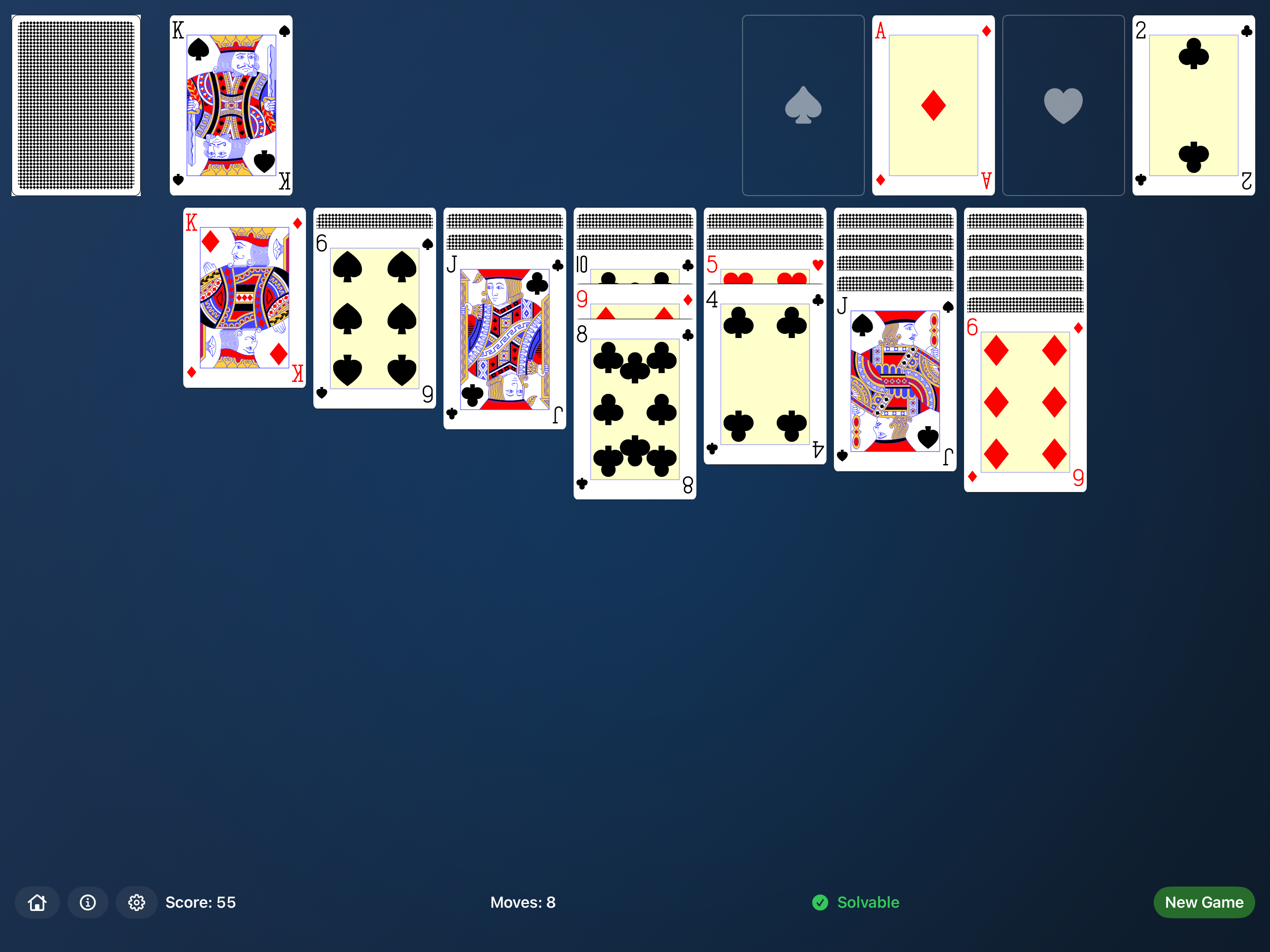 milliSolitaire iPad screenshot 4